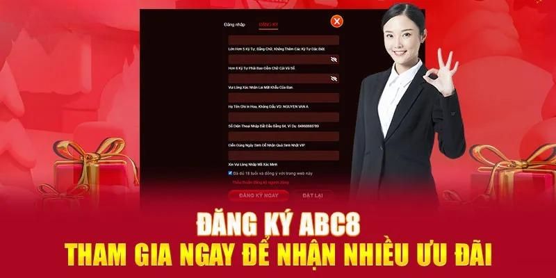 Hướng dẫn đăng ký ABC8 dễ dàng và siêu tốc